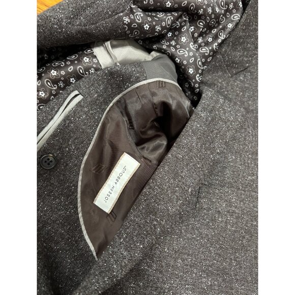 Joseph Abboud Mens Blazer Jacket Size 48R Brown Heathered 2 Button Sport Coat - Picture 4 of 7